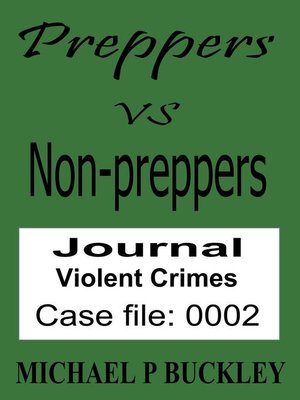 cover image of Prepper vs non-prepper journal 2